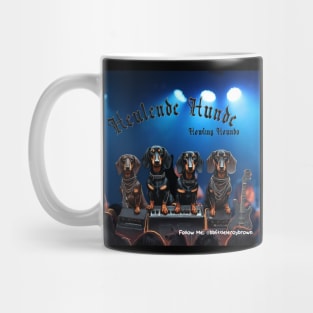 Heulende Hunde Howling Hounds Dachshund Band Mug